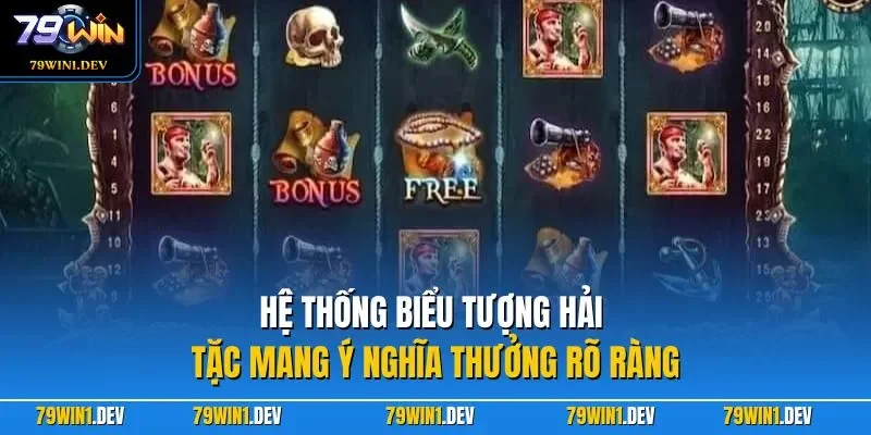 Hệ thống biểu tượng hải tặc mang ý nghĩa thưởng rõ ràng